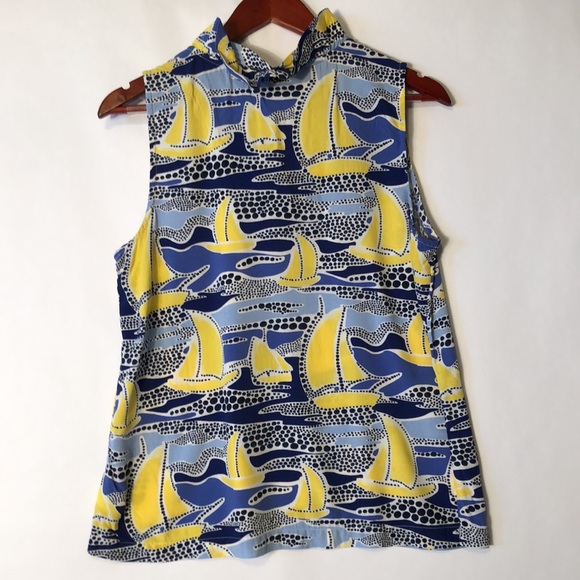 Crown and Ivy Ruffle neck tank szPL - Picture 5 of 7